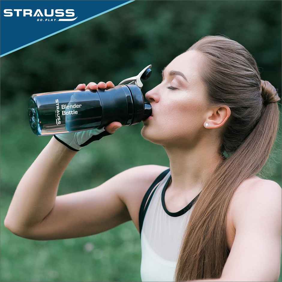 Strauss Blender Shaker Bottle 760 Ml | Black