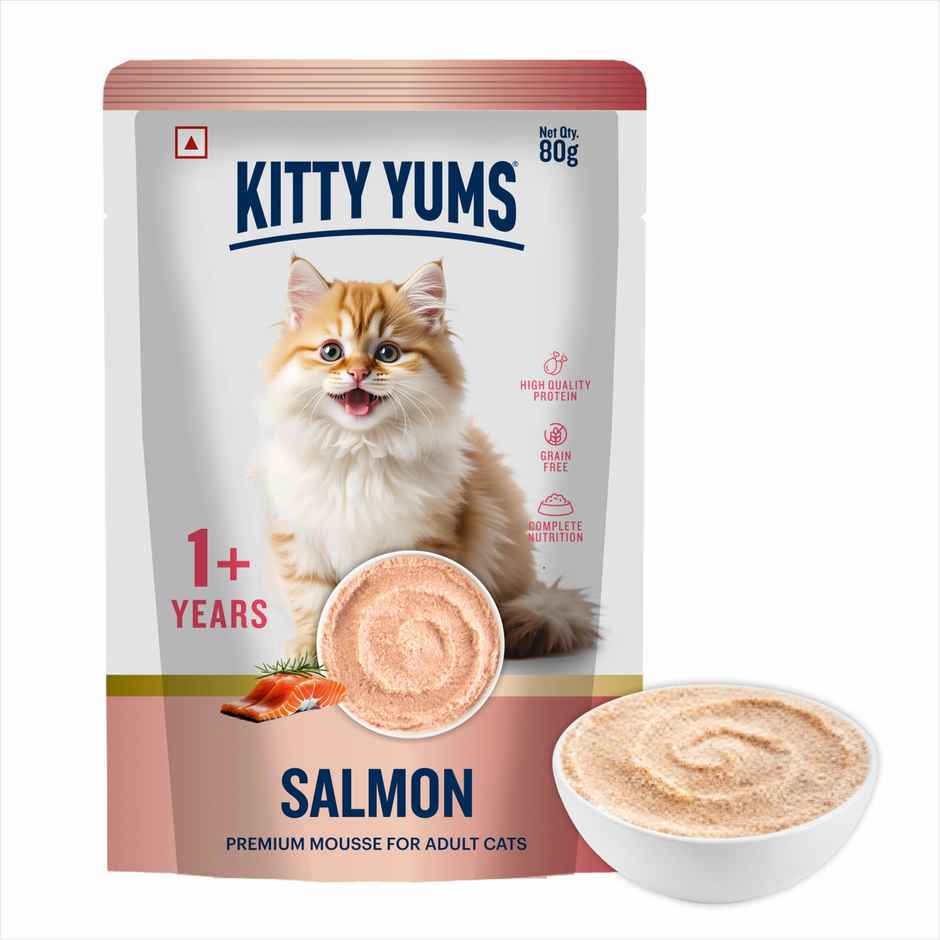 Kitty Yums Salmon Mousse Adult Cat Wet Food