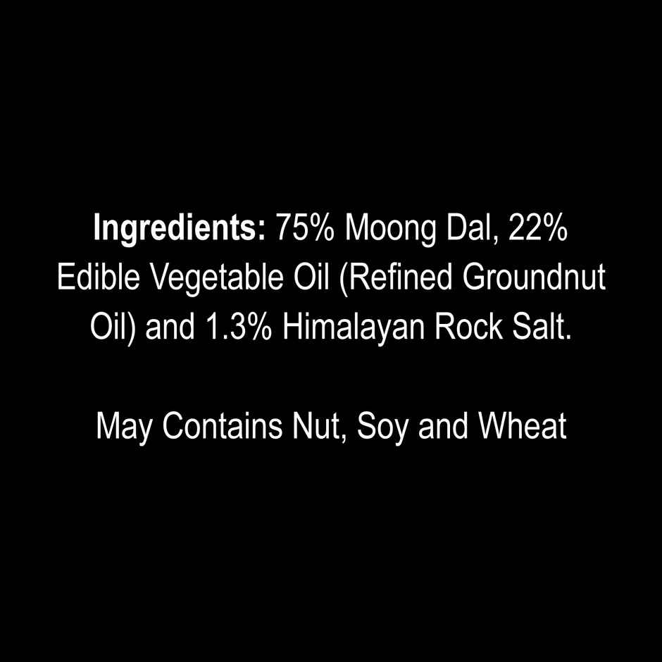 Crax Zero No Palm Oil Moong Dal Namkeen Snacks with Himalayan Rock Salt