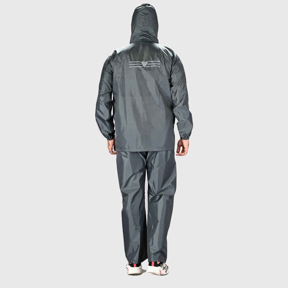 Lux Venus Plain Tapping Rain Suit for Men - Dark Grey | XXL
