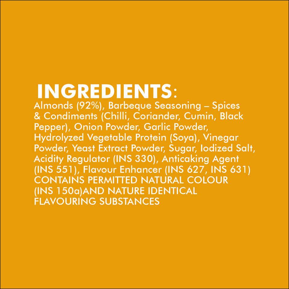 Unifit Barbeque Almonds | Smoky Roasted Snack | Protein & Fibre Rich