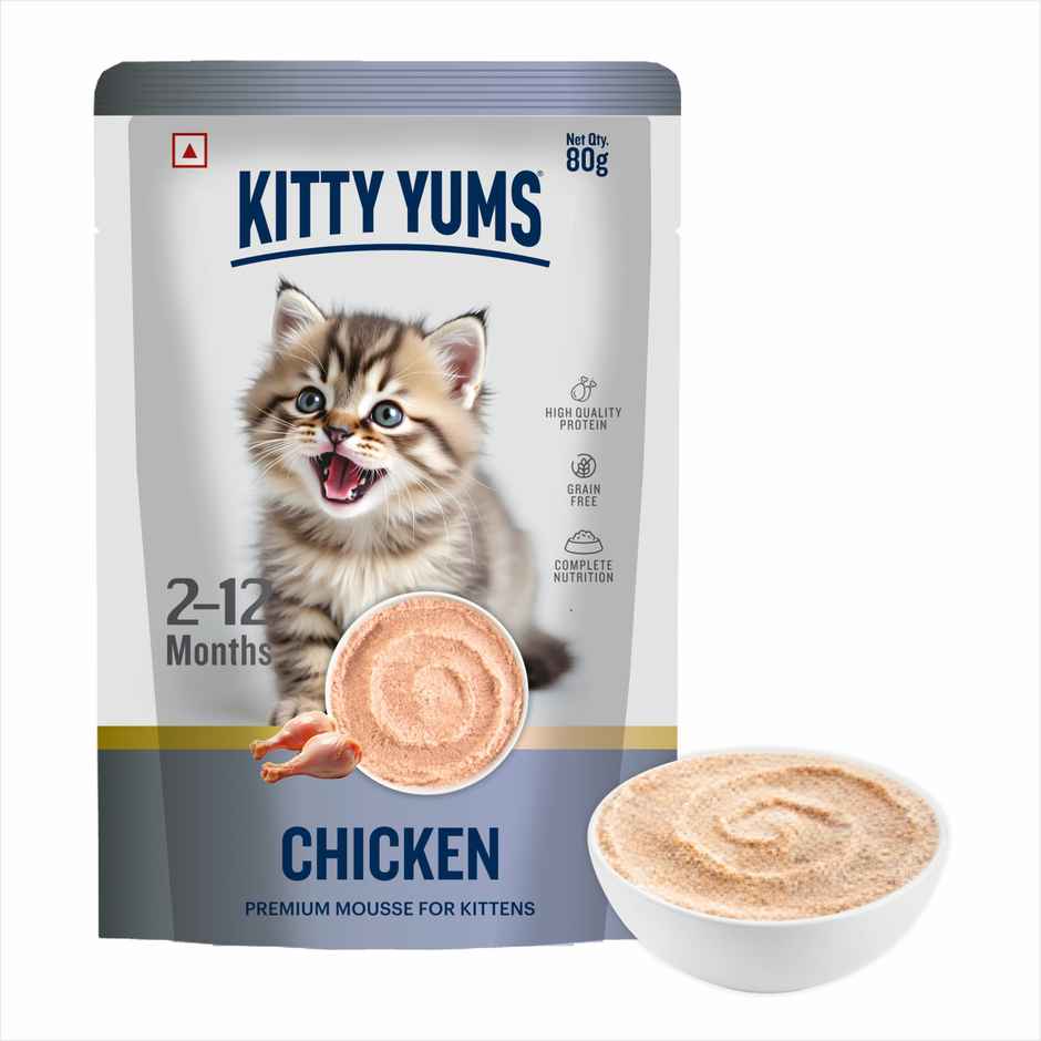 Kitty Yums Chicken Mousse Kitten Wet Cat Food