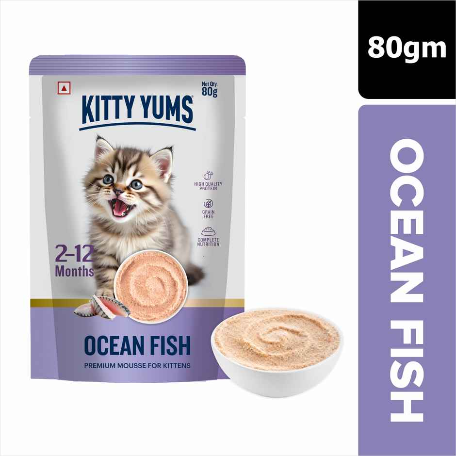 Kitty Yums Ocean Fish Mousse Kitten Wet Cat Food