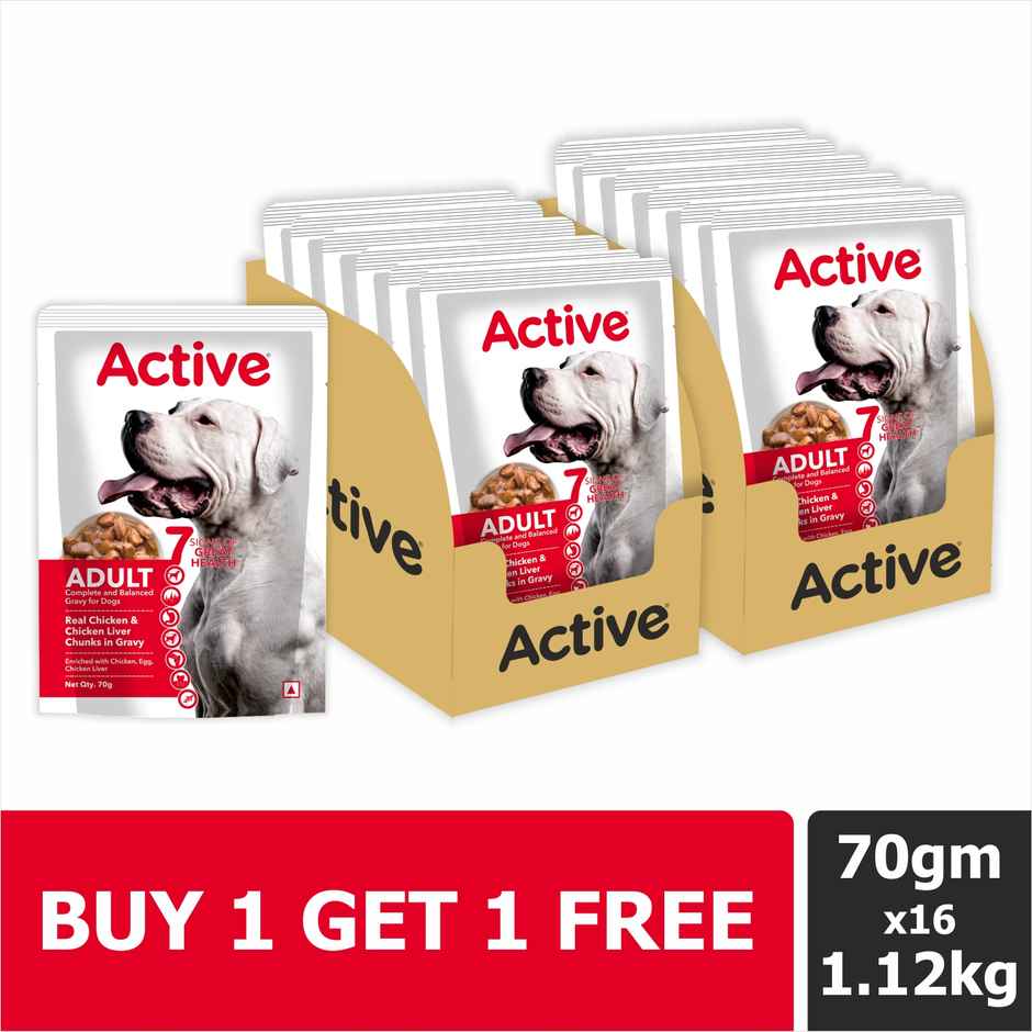 Active Puppy Gravy Wet Dog Food Chicken Liver and Real Chicken