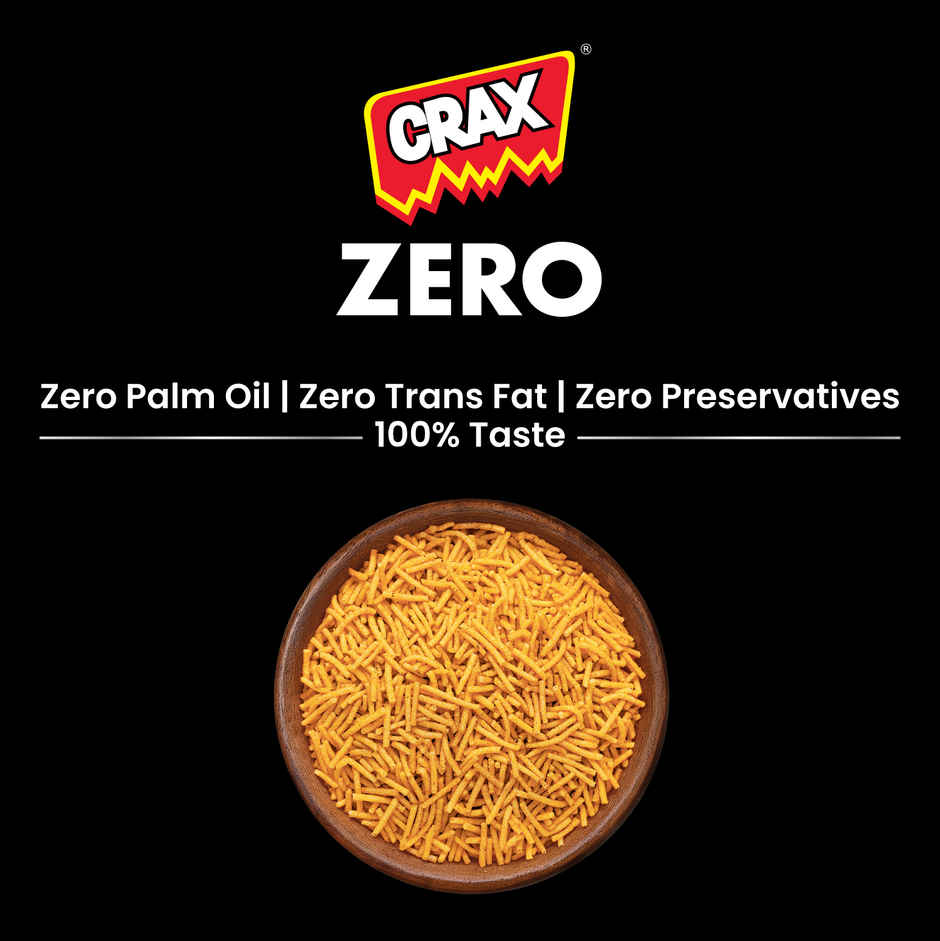 Crax Zero No Palm Oil Aloo Bhujia Namkeen Snacks