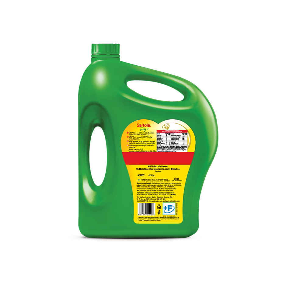 Saffola Tasty + Refined Rice bran & Corn Oil | 50% More Oryzanol | Multi-Source Edible Oil