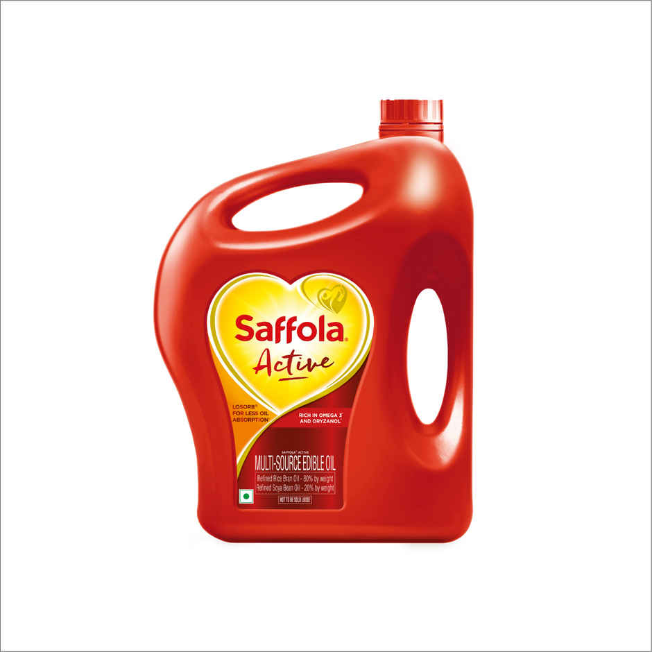 Saffola Active Rice Bran & Soyabean Oil | Rich in Omega 3 & Oryzanol