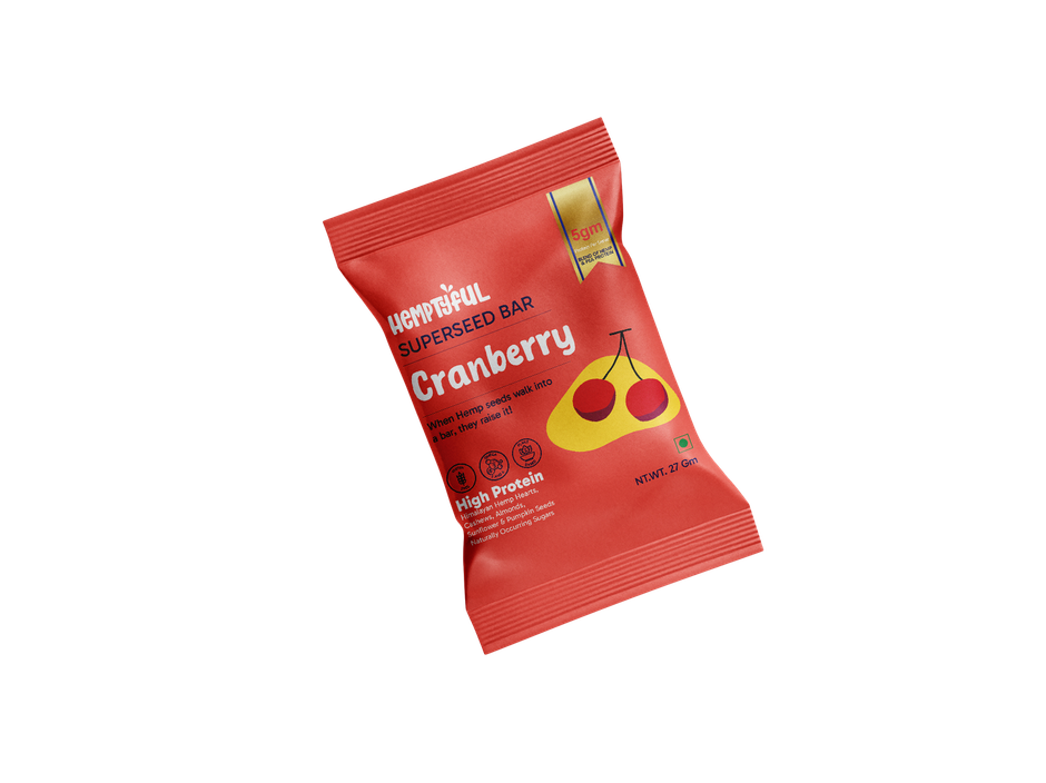 Hemptyful Superseed Bar - Cranberry