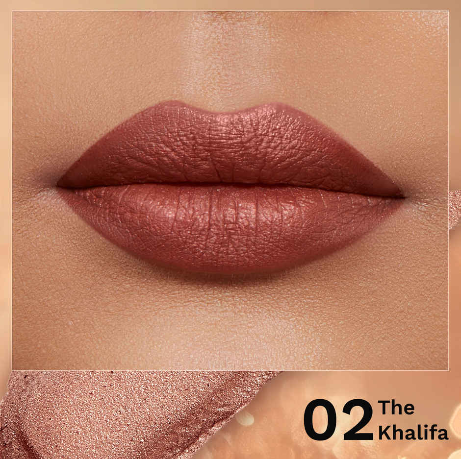 Pilgrim Dubai Luxe Lifestyle Glitter Lipstick For Women | The Khalifa 02