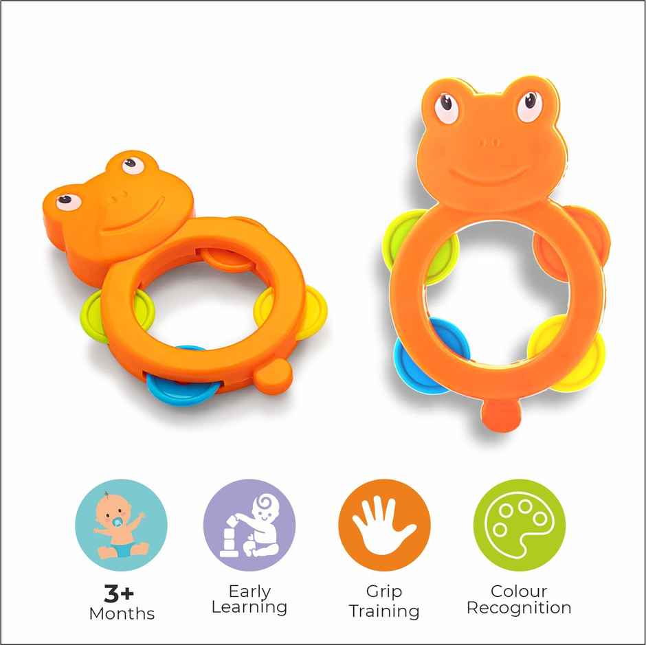 Storio Abs Baby Toys Rattles And Teethers Set| Multicolour