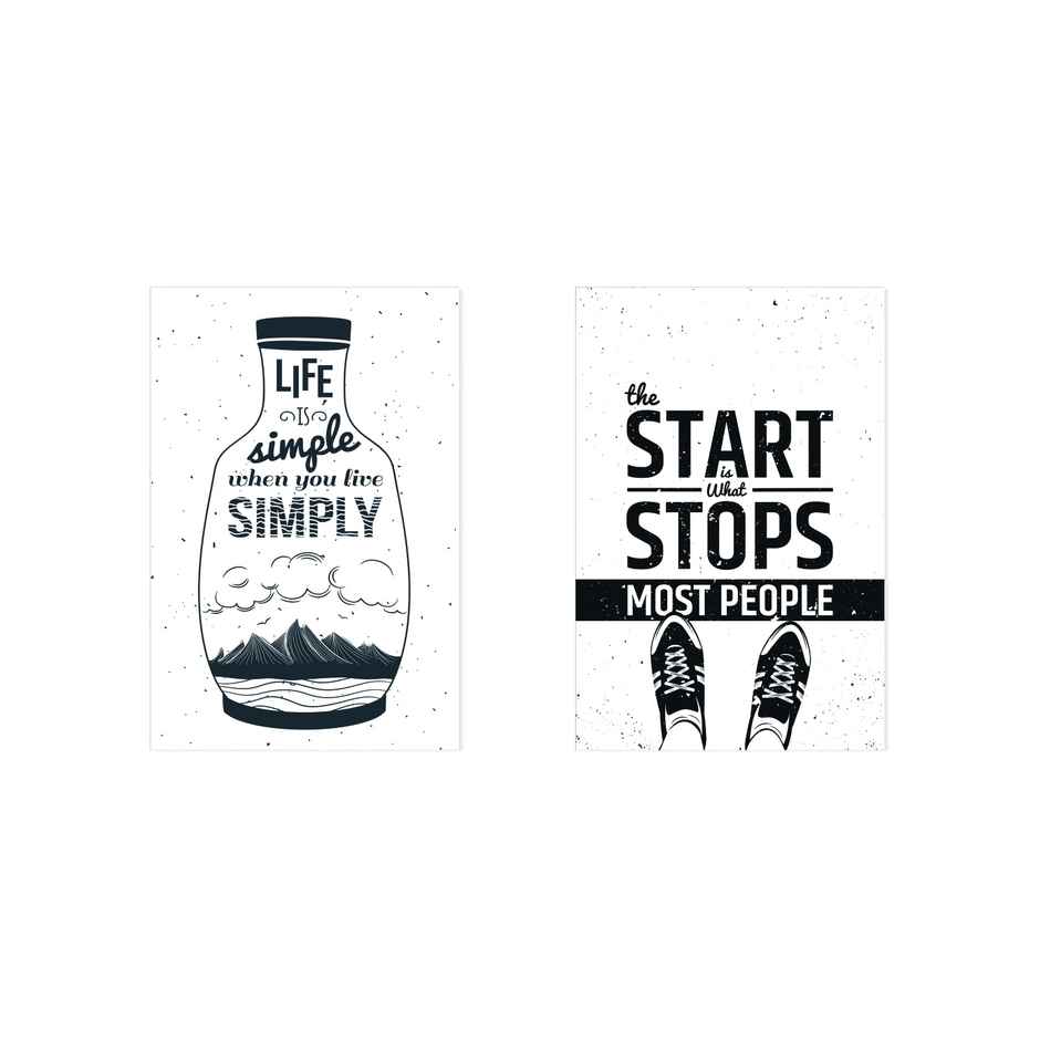 Paper Plane Design Motivational Wall Posters | Set of 10 | (12 Inch x 18 Inch) D96