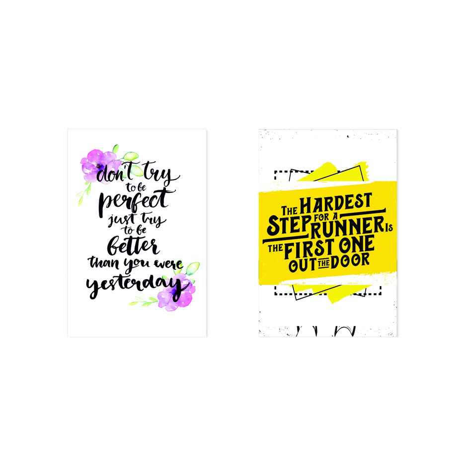 Paper Plane Design Motivational Wall Posters | Set of 10 | (12 Inch x 18 Inch) D98