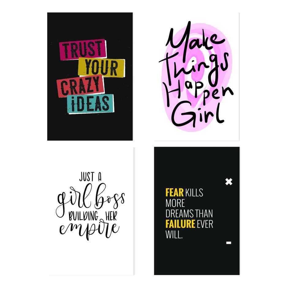 Paper Plane Design Motivational Wall Posters | Set of 10 | (12 Inch x 18 Inch) D84