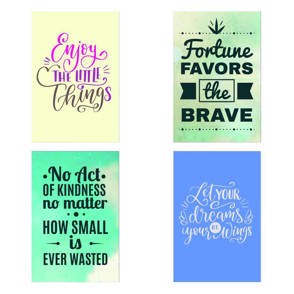 Paper Plane Design Motivational Wall Posters | Set of 10 | (12 Inch x 18 Inch) D91
