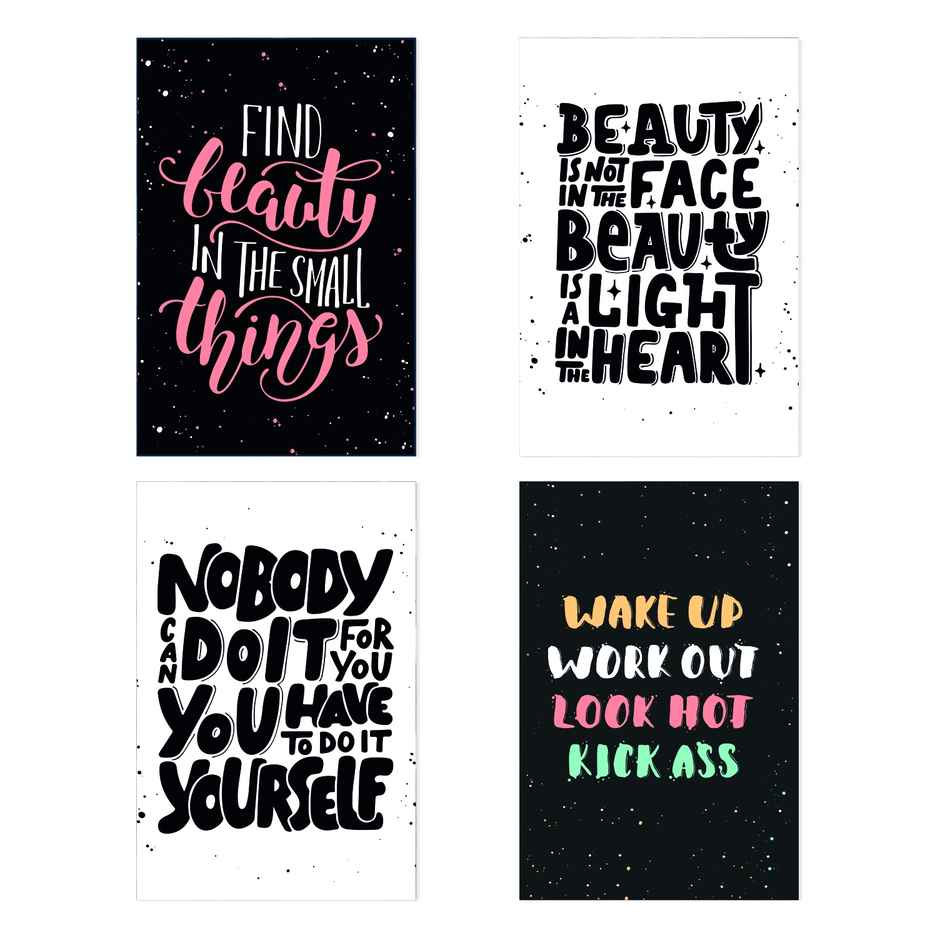 Paper Plane Design Motivational Gym/Fitness Workout Posters | Set of 10 | (12 Inch x 18 Inch) D8