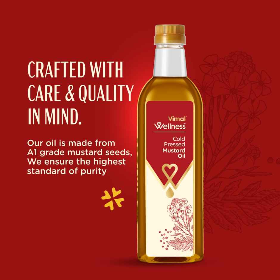 Vimal Wellness Cold Pressed Mustard Oil 1L