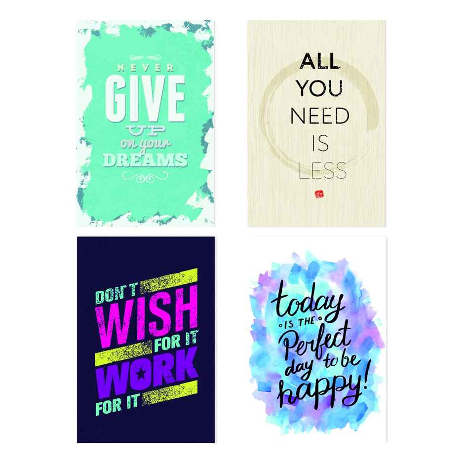 Paper Plane Design Motivational Wall Posters | Set of 10 | (12 Inch x 18 Inch) D81