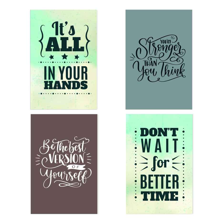 Paper Plane Design Motivational Wall Posters | Set of 10 | (12 Inch x 18 Inch) D91