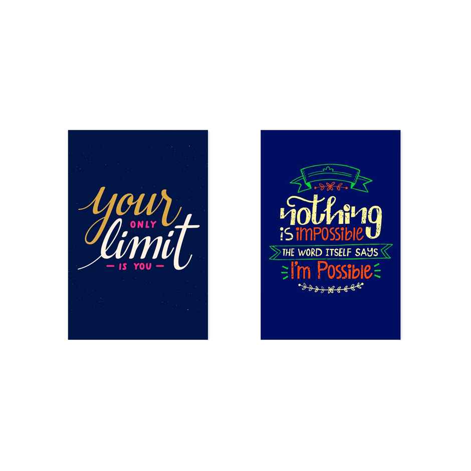 Paper Plane Design Motivational Wall Posters | Set of 10 | (12 Inch x 18 Inch) D91