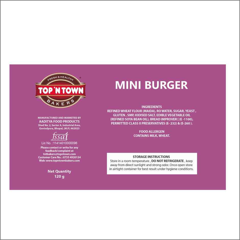 Top'N Town Bun Mini Burger