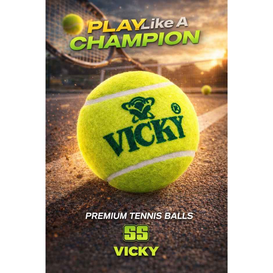 Vicky Lightweight Rubber Cricket Ball | Yellow