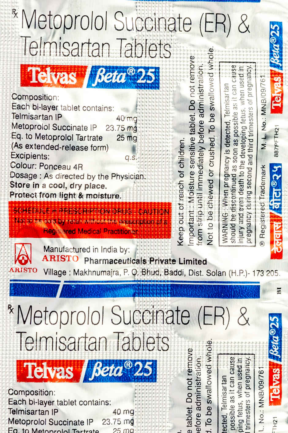 Telvas Beta 25 Tablet ER