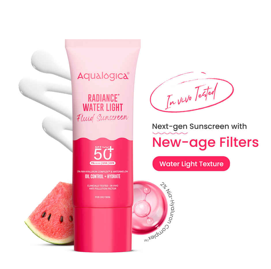 Aqualogica Radiance+ Water Light Fluid Sunscreen