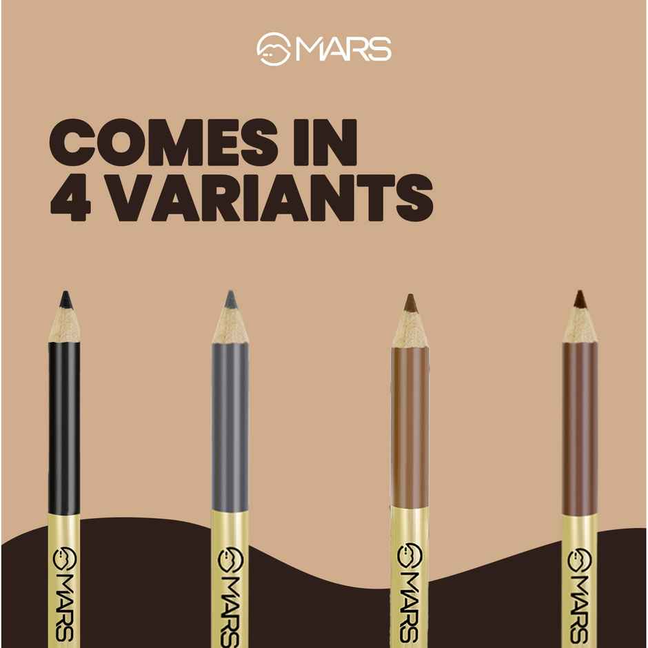 MARS Cosmetics Eyebrow Pencil With Spoolie (Dark Brown)
