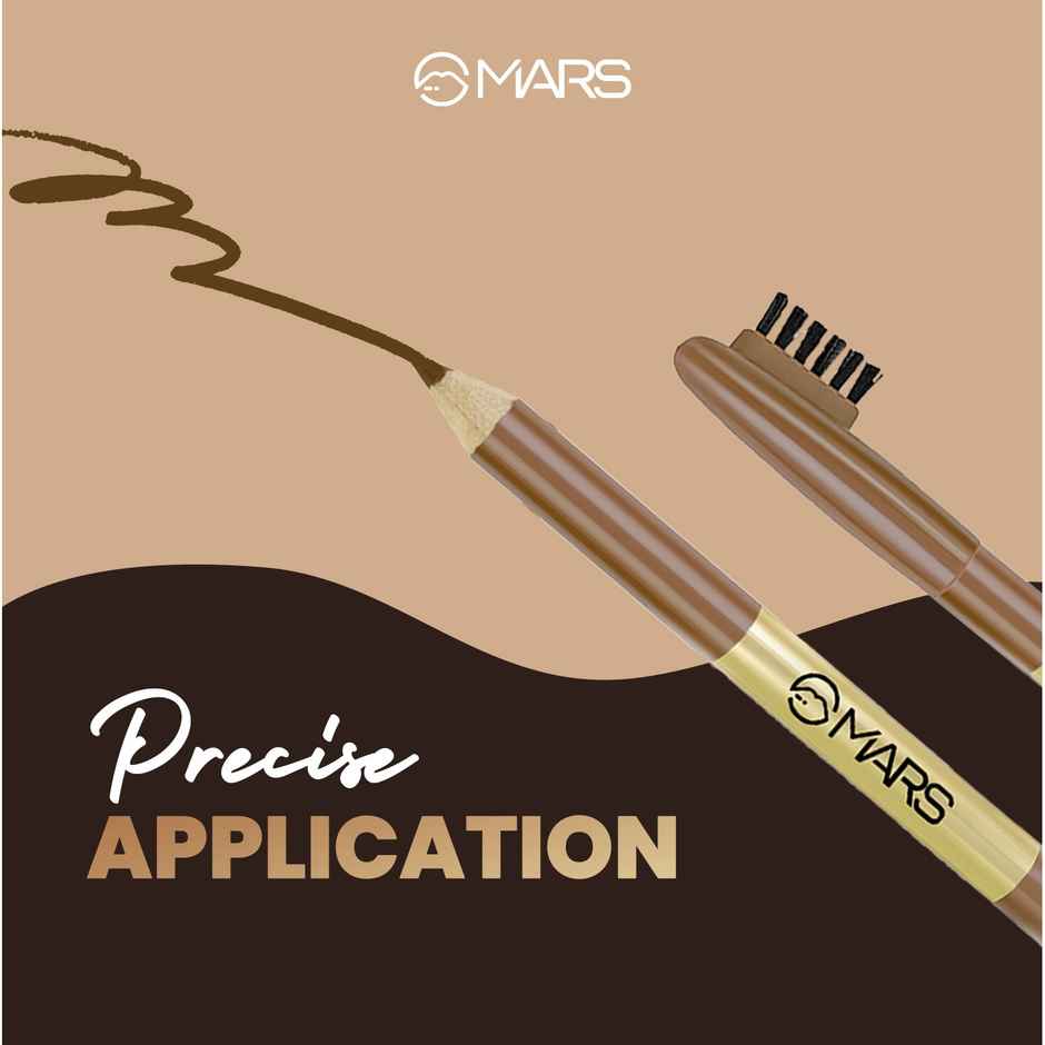 MARS Cosmetics Eyebrow Pencil With Spoolie (Dark Brown)