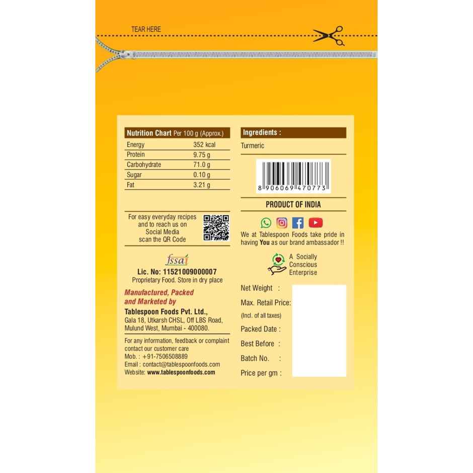 Tablespoon Turmeric Powder