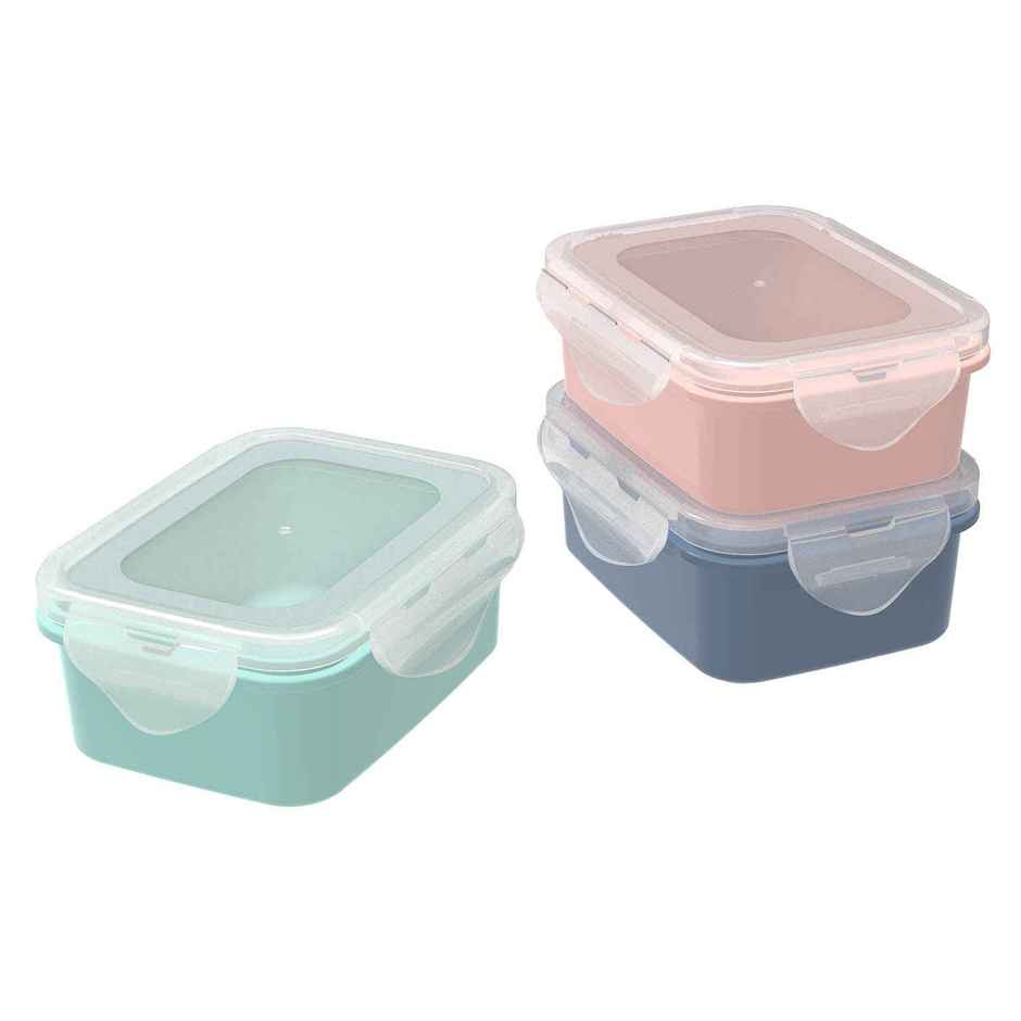 All Time Lock & Safe Storage Container Set of 3 (350 ml x 3) (Assorted ...