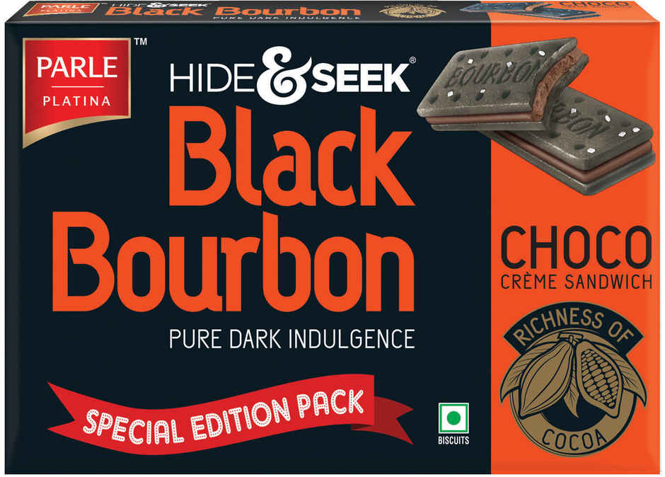 Parle Hide & Seek Black Bb Chocolate Cream Biscuits | Trans Fat-free Combo