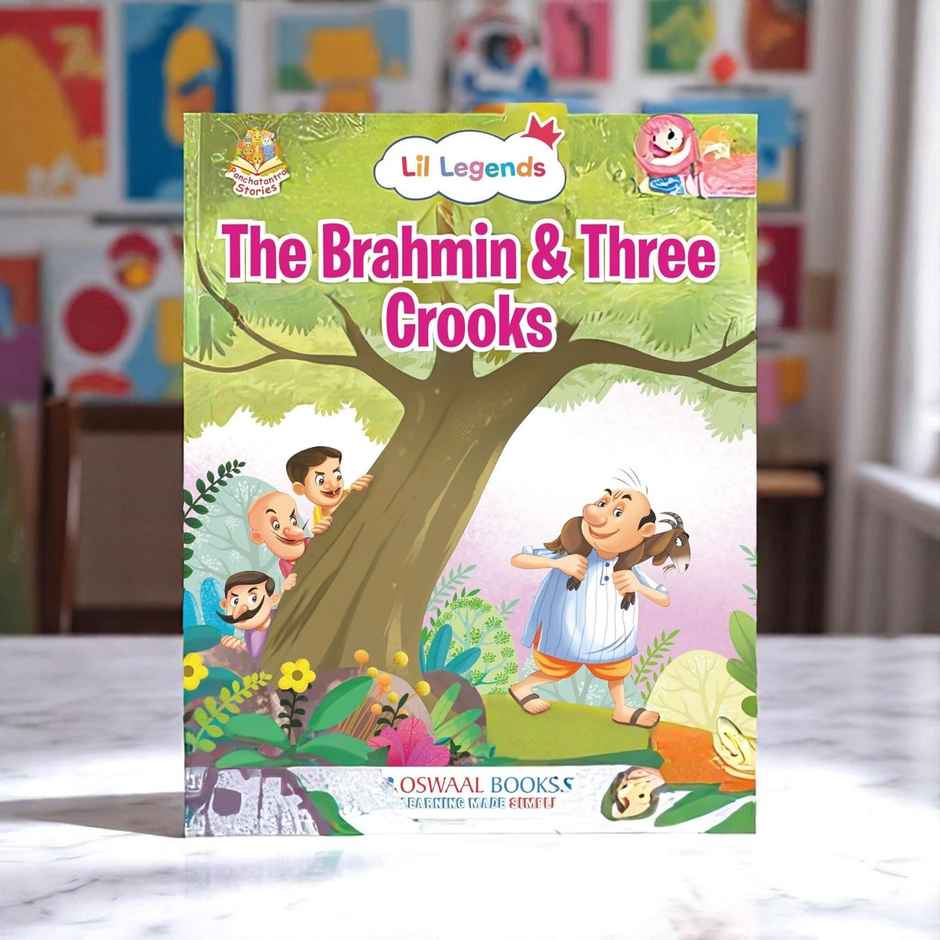 Oswaal Books Lil Legends Illustrated Panchtantra Stories For Kids 2+ | The Brahmin & Three Crooks