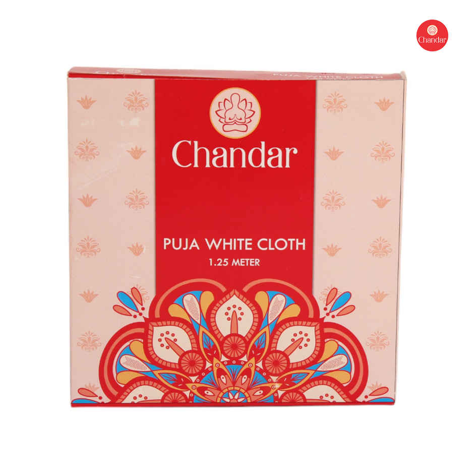 White Puja Cloth | 1.25 m | Chandar