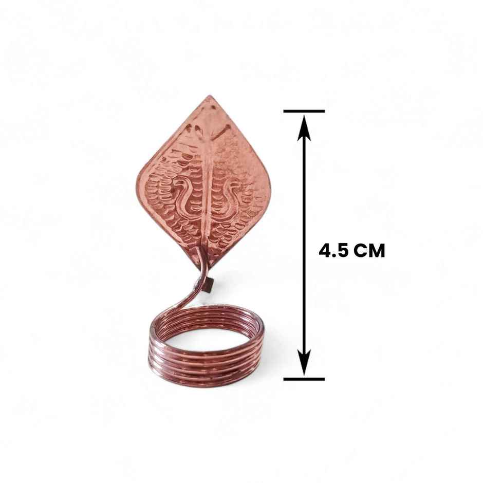 Copper Snake - 3 inch | Solid & Well-Defined for Home or Temple | Svasti
