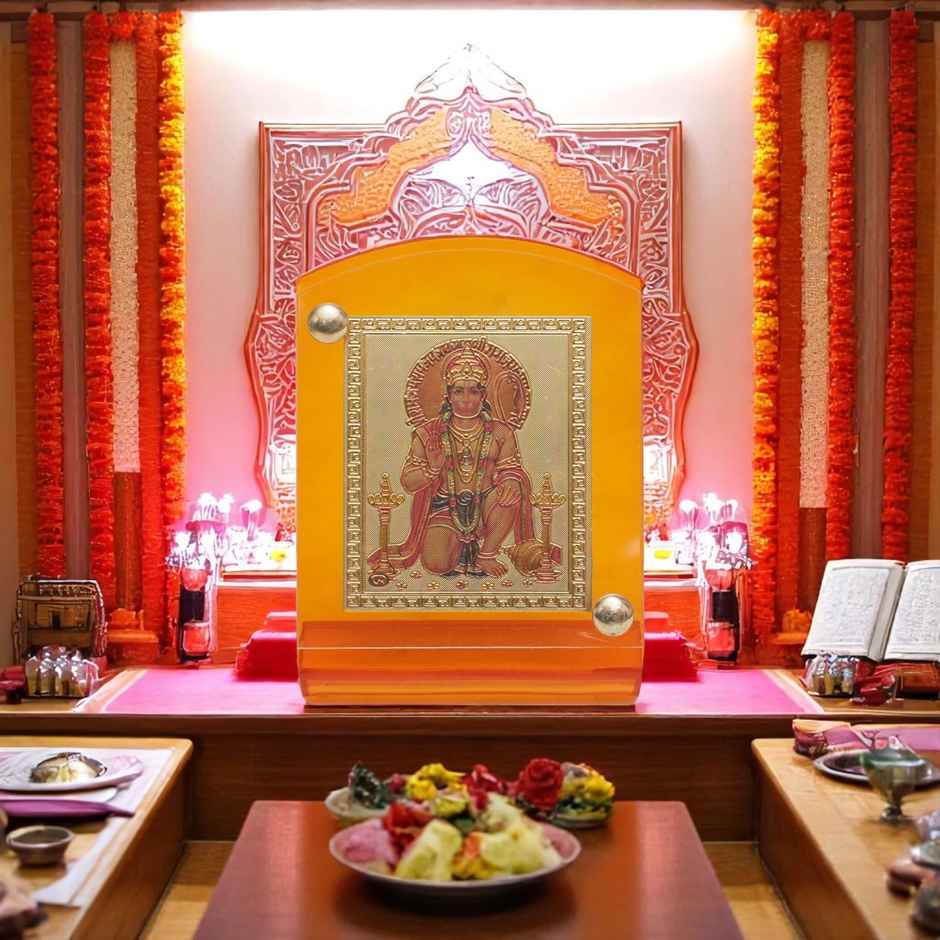 Divine Vibes Hanuman Ji Photo Frame for Car Dashboard