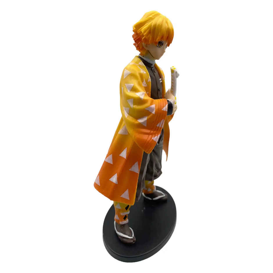 Awestuffs Zenitsu Demon Slayer Action Figure Limited Edition for Car Dashboard
