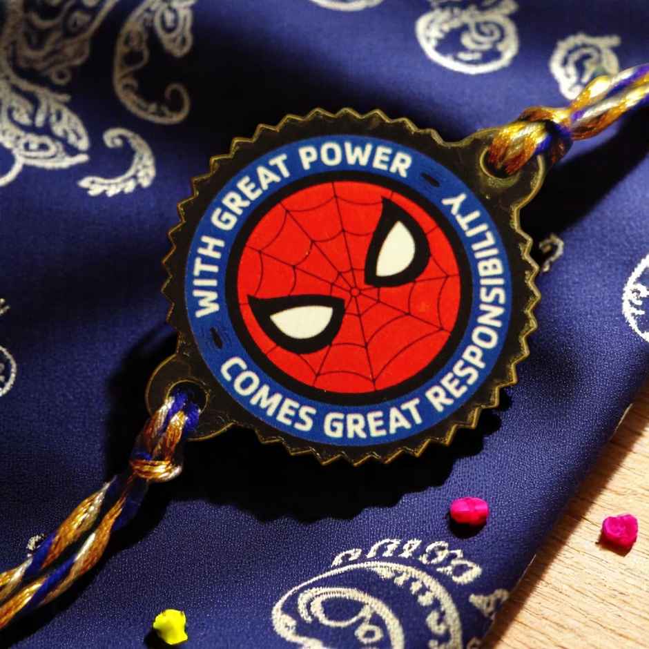 House Of Festivals Spiderman Pendant Rakhi - Official Disney Merchandise - Fun and Playful
