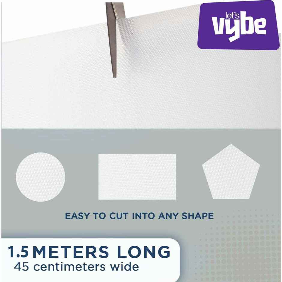 Let's Vybe Multipurpose Washable Anti Slip Mat | Beige | 1.5 m