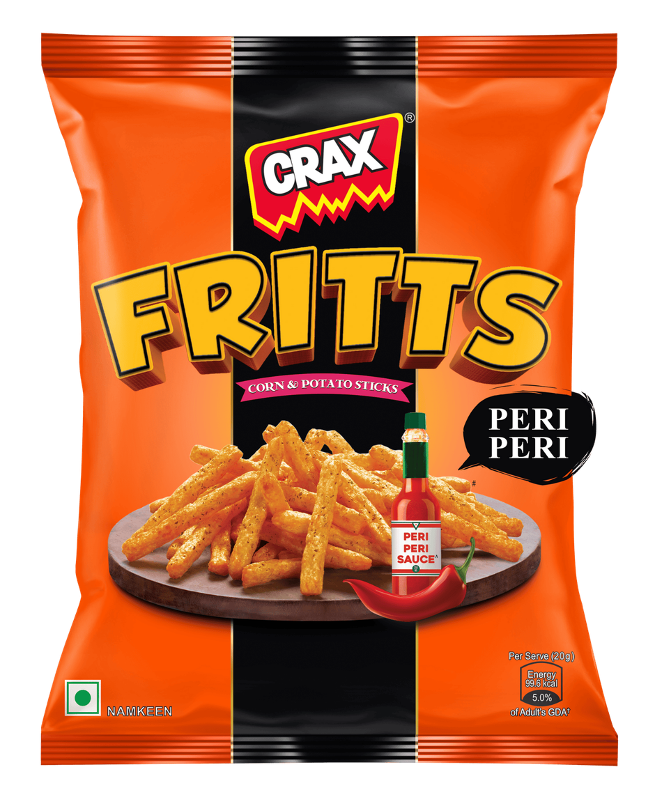 Crax Fritts Peri Peri Corn & Potato Stick Snacks Combo