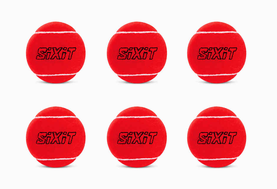 Sixit Heavy Cricket Tennis Ball | Red