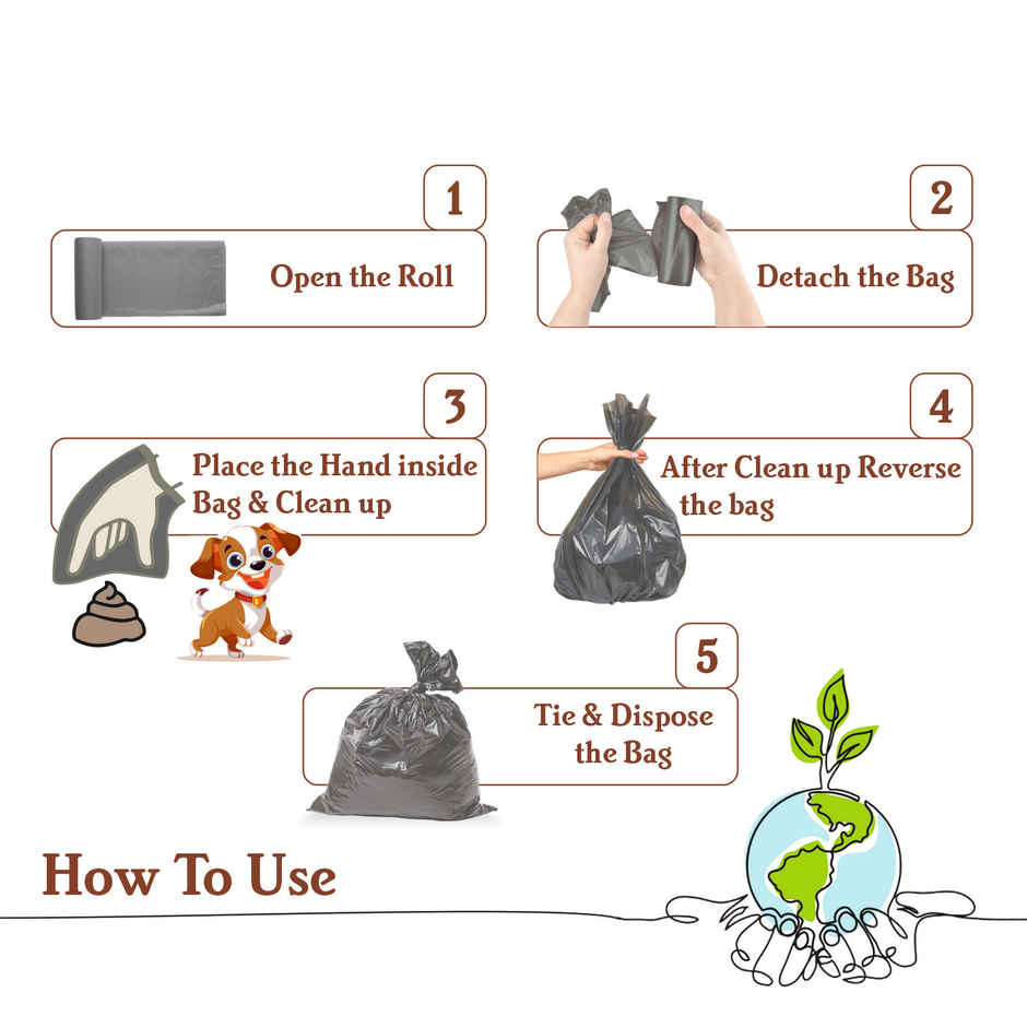 Smart One Poop Bag Roll - Small - 8 x 12 in