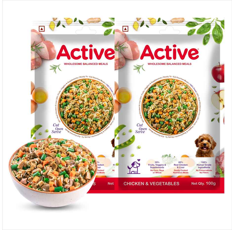 Active Chicken and Vegetable Fresh Dog Food