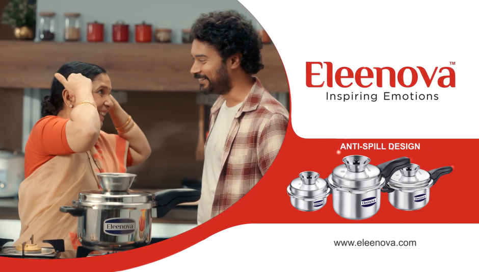 Eleenova Legacy Anti Spill Stainless steel Outer Lid Pressure Cooker with Spill Bowl | 5 L