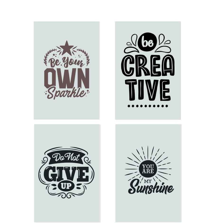 Paper Plane Design Motivational Wall Posters | Set of 10 | (12 Inch x 18 Inch) D93