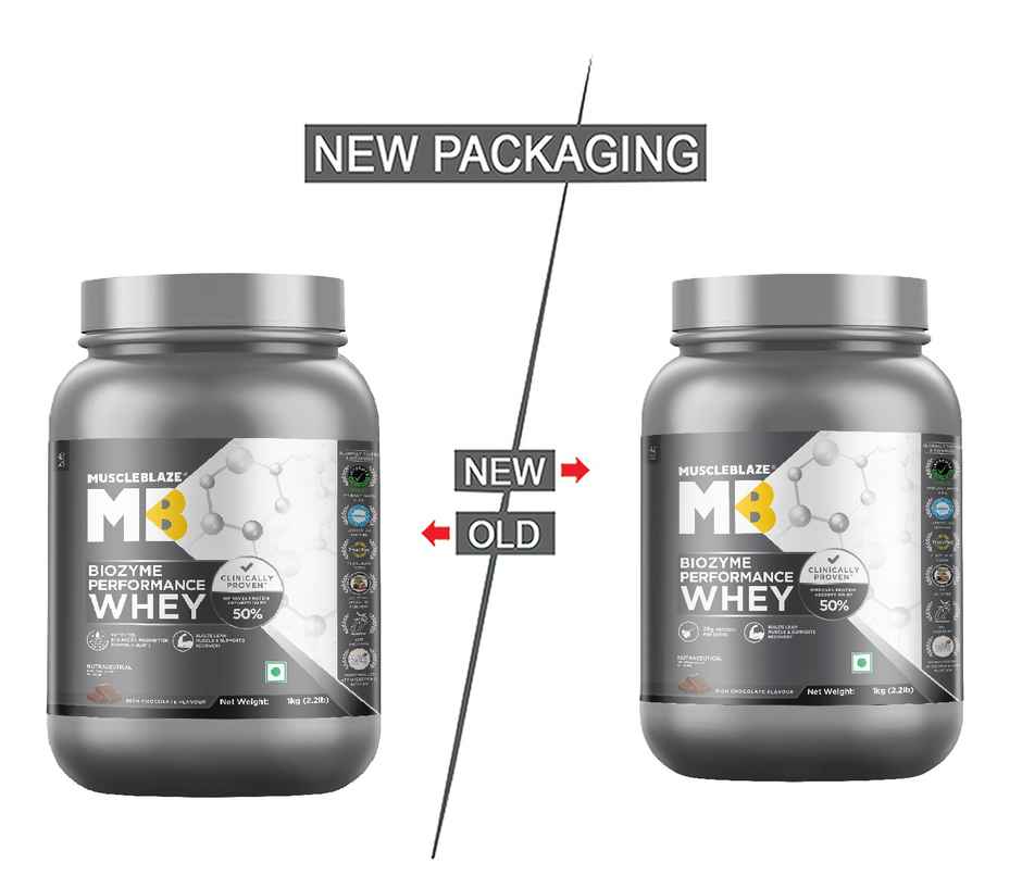 MuscleBlaze Biozyme Performance Whey Protein Powder (Rich Chocolate)
