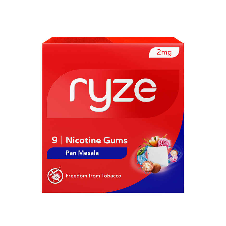 Ryze Paan Masala Nicotine Gum 2MG | 9 Gum Blister