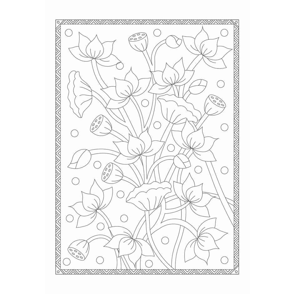 Itsy Bitsy Colouring Book Art of India Spot Glossy Finsh 1book Lb