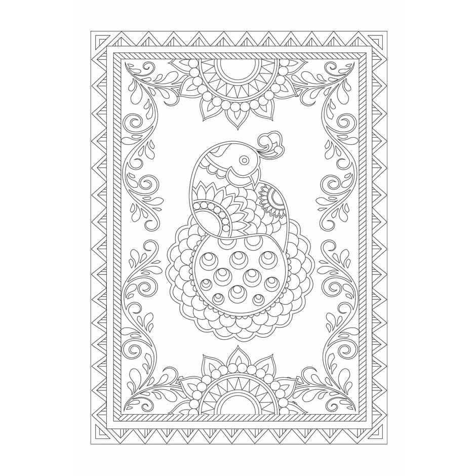 Itsy Bitsy Colouring Book Art of India Spot Glossy Finsh 1book Lb