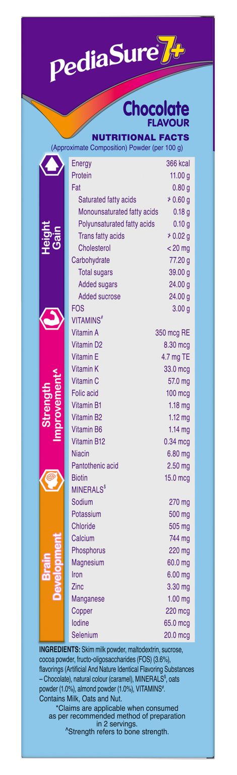 PediaSure Chocolate Drink Mix | For 7+ years Kids